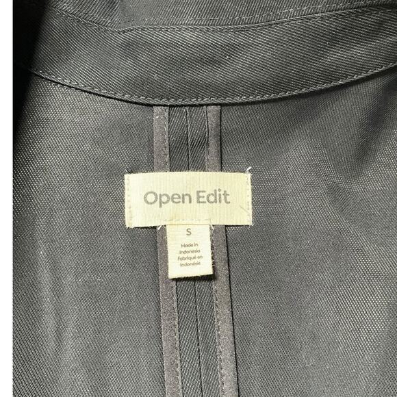 Open Edit Black Longline Blazer Size S | Minimalist Classic Office Chic - Picture 8 of 11